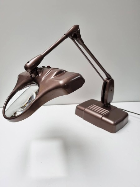 Dazor M-270-industrial Floating Magnifying Jewelers repair desk work lamp vintage loeplamp bureaulamp-00004